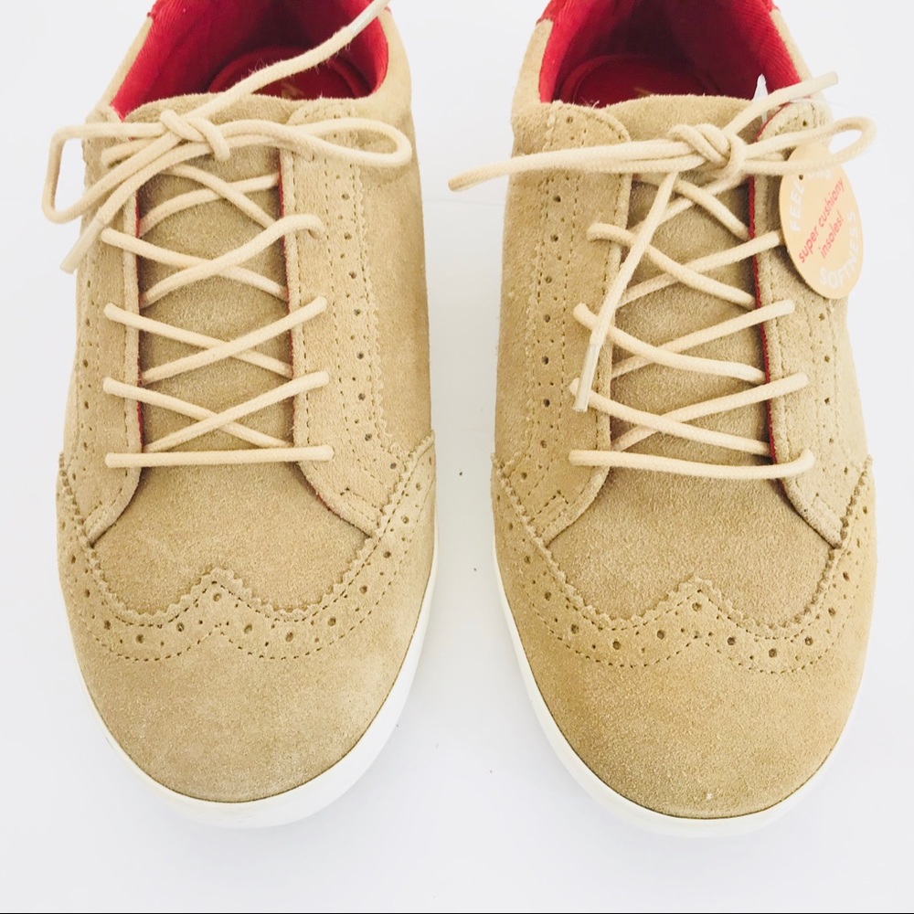 Hanna Andersson Edvard Oxford tan suede sneaker - Picture 1 of 8